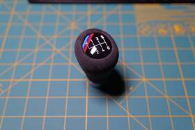 Bmw 25117599516 2001-2016 E46 E90 E82 F30 Alcantara 6-speed Shifter Knob Oem-plus
