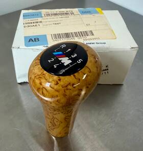 Bmw 25117896879 Genuine Birch Wood Shift Knob Vintage Nos Nla 6 Speed E46 M3 M5