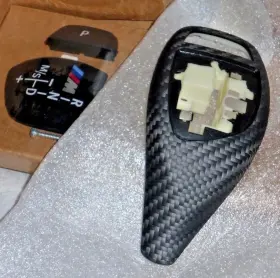 61312250698 Bmw Oem F30 F32 F33 F10 Performance Dry Carbon Fiber Sport Auto Shift Knob Trim