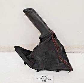 Bmw 8075931 16-21 Oem F87 M2 Coupe Boot Hand Brake Handle Leather With Orange Stitch
