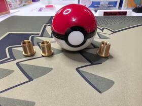Bolun Rsc495 Pokemon Pokeball Gear Shift Knob - Diameter 54mm With 3 Adaptors Never Used