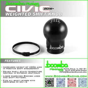 Boomba Racing 037000100000 For Civic X 420g Shift Knob