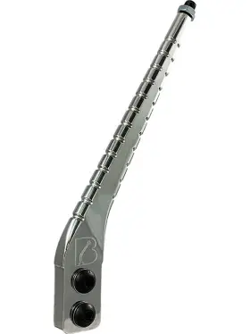 6010306 Bowler Performance Polished Shift Lever With Ribbed Design