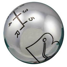 Bowler Performance Transmissions 6150000 Solid Billet Shift Knob In Silver Finish With Black Lettering 5 Speed