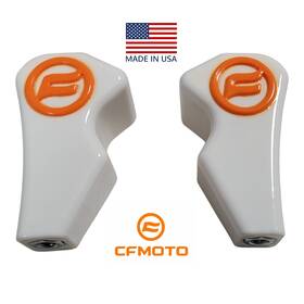 Bp-engineer 175-350-wht-or-cfmoto Cfmoto White Orange Polymer Shift Knob Cf Moto 3.5 Inch Shifter
