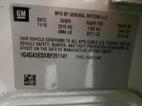 242.gm4l11 Buick Lacrosse 2011 Transmission Shift