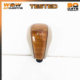 Cadillac 15267193 04-09 Xlr Front Center Gear Shift Shifter Knob Cover Beige Wood Oem