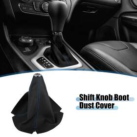 Carpopart 782685781367 Car Shift Boot Cover Universal Gear Knob Dust Leather Black