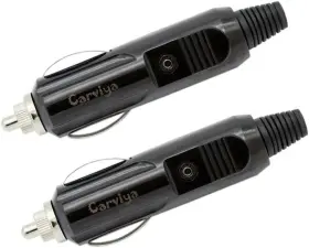 1125-10a-2 Carviya 3 5 6 8 10 15 20 Amp Male Car Cigarette Lighter/aux Socket Plug 10a / 2 Pack
