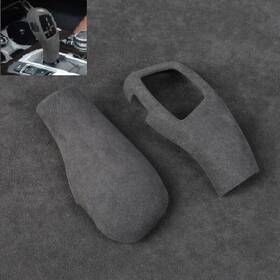 Ccr Technology 520i Black Alcantara Suede Shift Knob Handle Trims Cover Fits 11-16 F10 F07 535i 550i