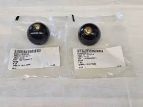 13211e9392-1 Cecom 2 Round Lever Shaft Gear Shift Knob Black 1/2 Inch X 20 -20 Threaded Excavator