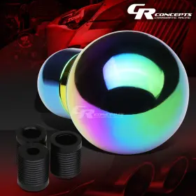 Crc-skroundc7c Charismatic Racing Concepts M8/m10/m12 Thread Mt Billet Aluminum Short Throw Shifter Knob Neo Chrome