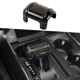 Cherocar202306151 Cherocar Carbon Fiber Gear Shift Knob Cover Trim Decor Accessories For Ford F-150 2021