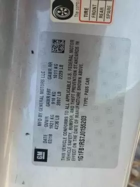 242.gm1u18 Chevrolet Camaro 2018 Transmission Shift