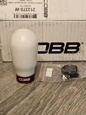 213370-w Cobb Subaru 6-speed Tall Weighted Shift Knob White 22 Wrx -