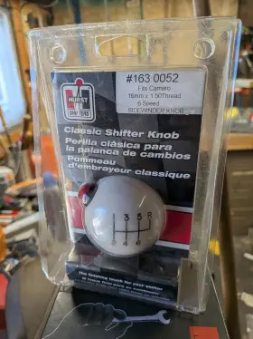 163-0052 Core Shifters 6 Speed Engraved Shift Knob With Sidewinder Switch For 1993-2002 Camaro And Firebird