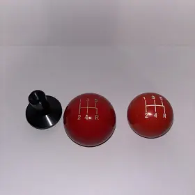 5red Core Shifters 5 Speed Engraved Shift Knob Red - 3/8 Inch -16 For Hurst Chrome Shifter Sticks