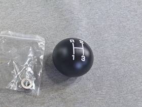 Core Shifters De-8482w 3 Speed Shifter Shift Knob Black 5/16 Inch -24 For 1941-1978 Jeep Cj T14 T15 T150