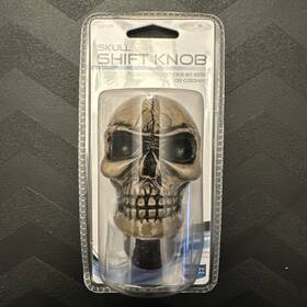 Custom Accessories 23178 Universal Skull Shift Knob Car Truck White And Black
