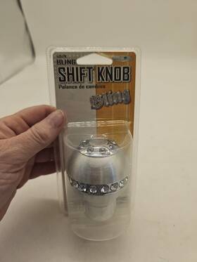 Custom Accessories 40047w Bling Shift Knob Brushed Chrome With Rhinestones Universal Fit