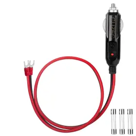 Cu10220 Cuzec Heavy-duty 15a Male Plug Cigarette Lighter Adapter Power 1.6ft Long