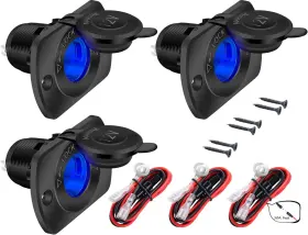 Ds1011l-bl Daiertek Ds2 12v Car Cigarette Lighter Socket Female 12 Volt Power Outlet