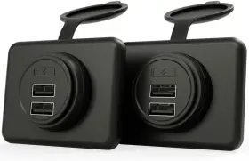 Damavo12v Damavo Ym1236 Panel Type C 12v Usb Car Charger Outlet Cigarette Lighter Socket