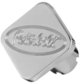 Ck-pb1-s Delpann Distinction Inc. Pterbilt Square Tractor Parking Brake Knob With Peterbilt Logo Chrome