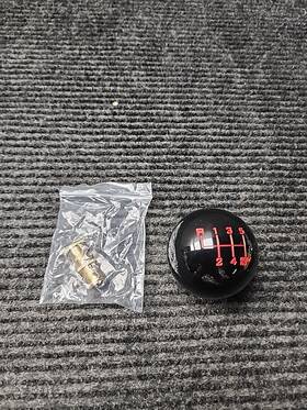 Dewhel 661647793153 Black/red Fing Fast Shift Knob For 6 Speed Short Throw Shifter 12x1.25 10x1.5