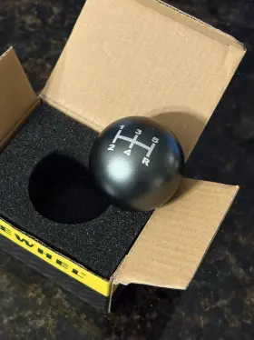 De-5ym10x1.25t Dewhel Round Ball M10x1.25 5 Speed Shift Knob Mt Titanium