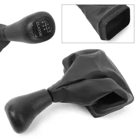 Dictorcoltd 550743838908 1x 5 Speed Gear Shift Knob Gaiter Boot Cover For Mercedes W202 C W208 Clk W210 E