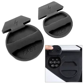 Dictorcoltd 550748572586 2x New Black Charging Port Waterproof Dust Cover For Tesla Model 3 2018-20 Lhd Dictorcoltd 550748572586 2x New Black Charging Port Waterproof Dust Cover For Tesla Model 3 2018-20 Lhd
