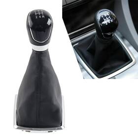 Dictorcoltd 890000676226 New Abs Shift Gear Knob 5 Speed With Leather Boot For Ford Focus Mk2 C-max Kuga