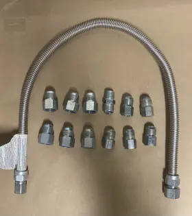 30-4242-36 Dormont Model 1/2 Inch Id 5/8 Od Stainless Steel Gas Flex Y With Multiple Connect