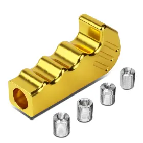 Dpt-skztl9049gd Dpt Motorsports Universal Gold Aluminum Pistol Grip Handle Mt Manual Shifter Lever Shift Knob