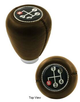 Empi 79-4642-0 79-4642 Shift Pattern Gear Knob Brown Fits Vw Bug Bus Ghia