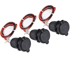 Cl-10 Enisina 12v Car Cigarette Lighter Socket Waterproof And Dustproof Plug Black-cl01-3