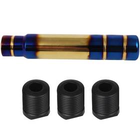 Ewaymotor A0166371a01 Universal Car Manual Aluminum Blue Gear Shift Knob Adjuatable Lever Head 13cm