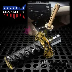 Pc-sk95 Ezautowrap Samurai Sword Shift Knob Shifter Alloy Katana Metal Adapter Universal Jdm Racing