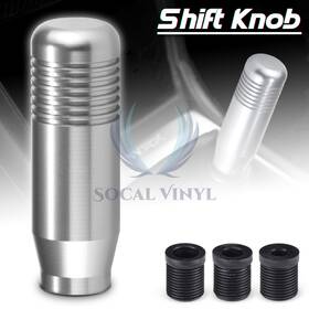 Ezautowrap Shifter-chrome-sk01 Universal Shift Knob Chrome Silver Aluminum Manual Stick Lever Shifter