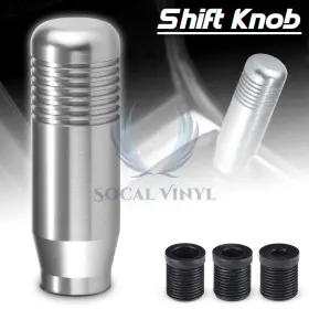 Shifter-chrome-sk01 Ezautowrap Universal Shift Knob Chrome Silver Aluminum Manual Stick Lever Shifter