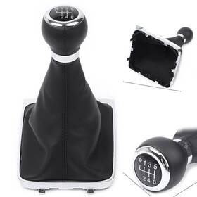 Flashbuyeasy 550720937761 Manual Gear Shift Knob 6-speed With Boot Cover Stick Lever Gaiter For Vw Passat B6