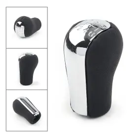 Flashbuyeasyusa 550745922773 Gear Stick 6 Speed Mt Aluminum Leather Shift Knob Shifter Fit Toyota Manual Car