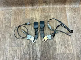 330138500a Ford 2001 2003 Ranger Front Left Right Pair Seat Belt Buckle Black