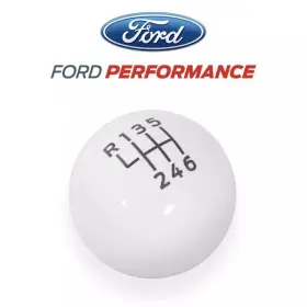 7213-aa Ford New Oem 2015-2020 Mustang Bullitt 6 Speed Manual Shift Knob White Cue Ball