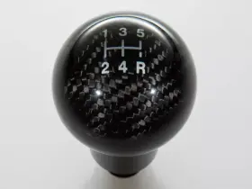 Fm5z-7213-a Ford Accessories Genuine Shift Knob - Black Carbon Fiber 5-speed