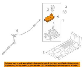 9h6z7277aa Ford Oem 10-12 Mkz Console Console-shift Boot