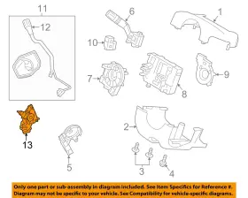 Dg1z7210f Ford Oem 13-19 Explorer Shroud Switches Levers-shift Bowl