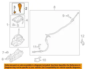 Dg9z7213da Ford Oem 13-16 Fusion Console Shifter Housing-shift Knob