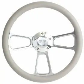 A01-56p-cam Forever Sharp 109 -gr-hp5-ss- 14 Inch Polished Flame Or Muscle Style Wheel Grey Vinyl For 1969 - 1994 Ss Camaro